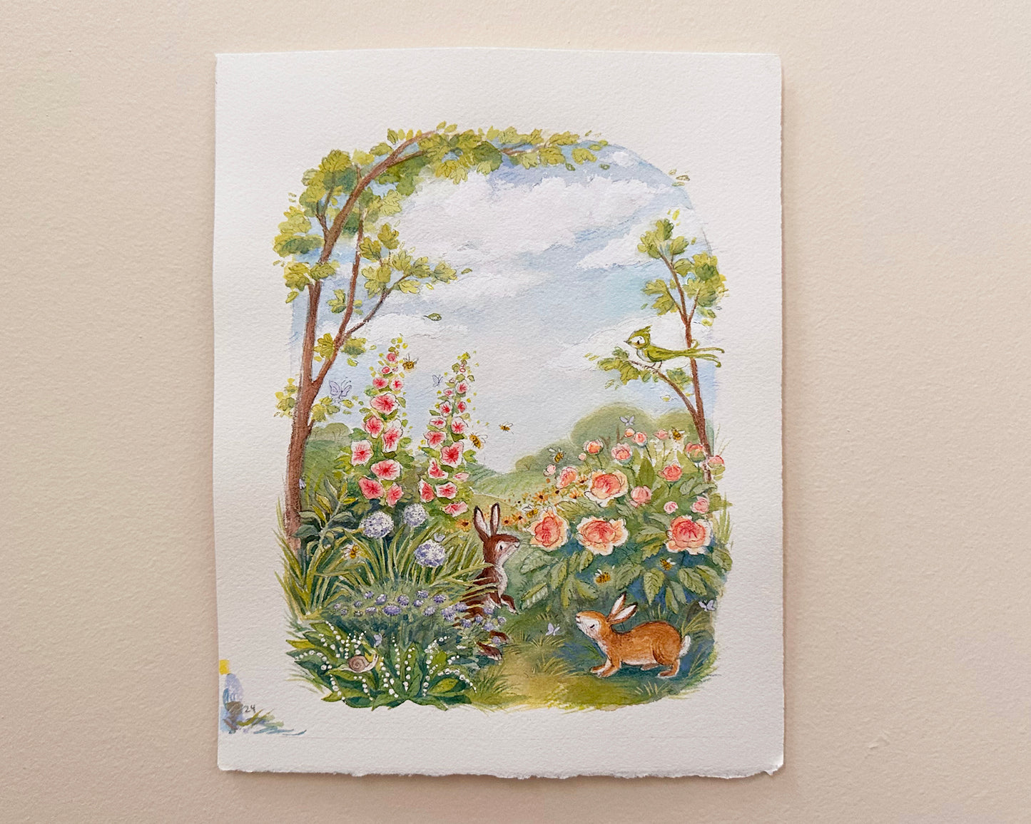 "The King of the Flowers" Original Watercolor Illustration from The King of All Things