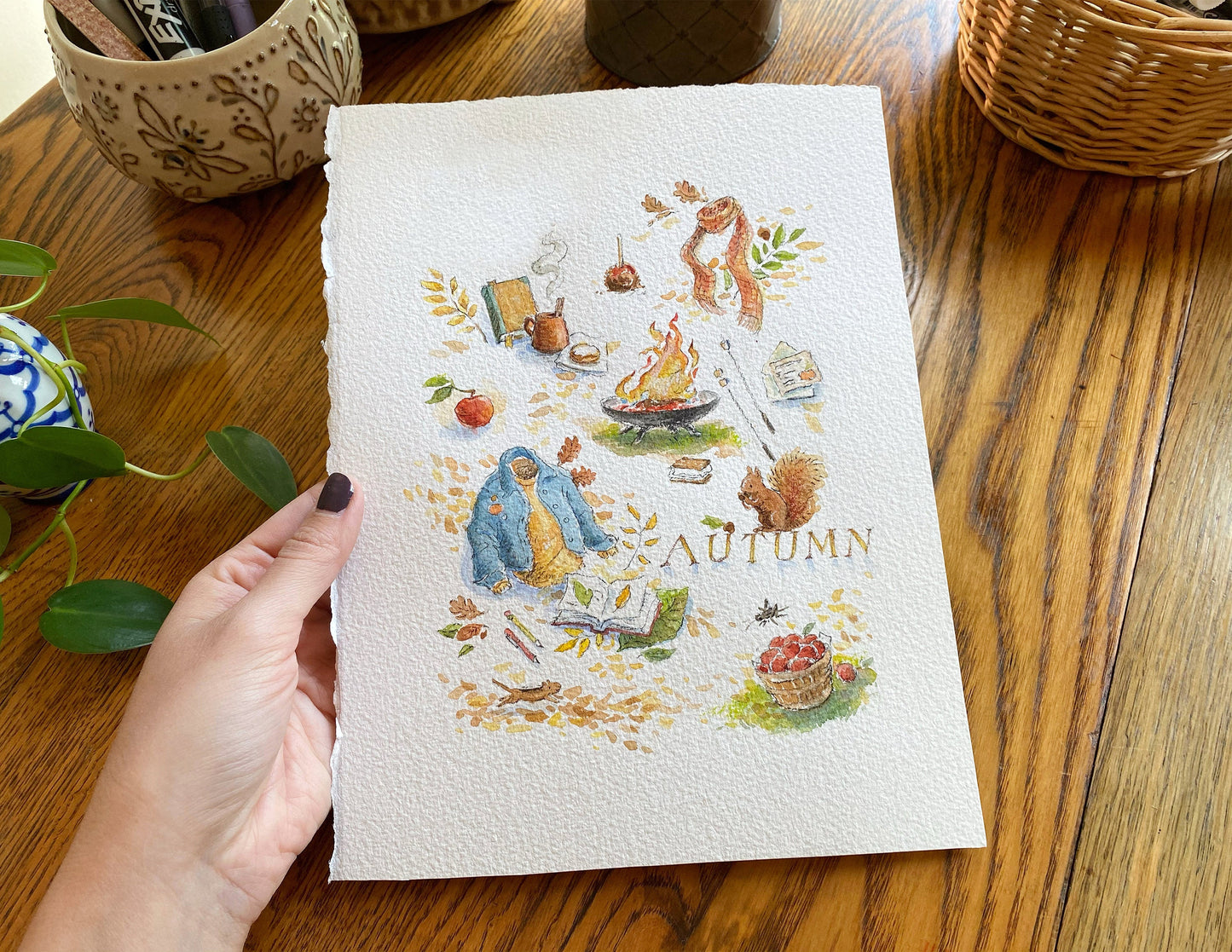 My Favorite Things of Autumn, Fall Montage Art Print