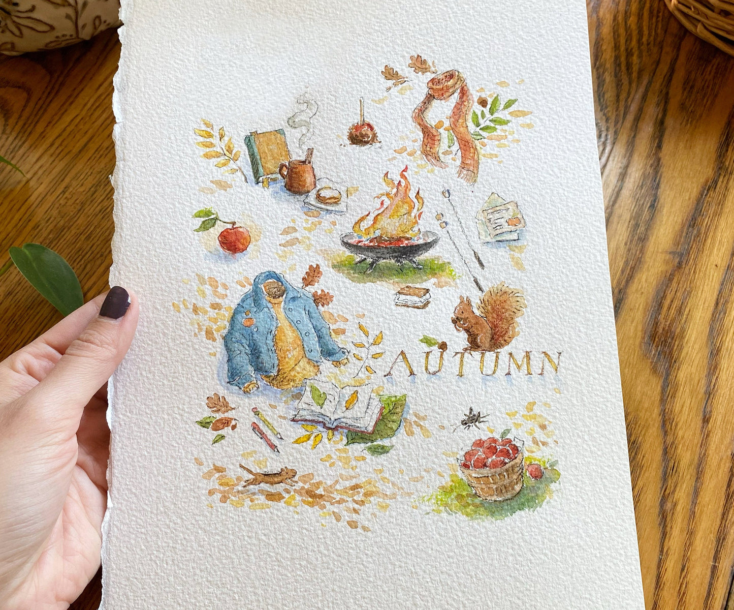 My Favorite Things of Autumn, Fall Montage Art Print