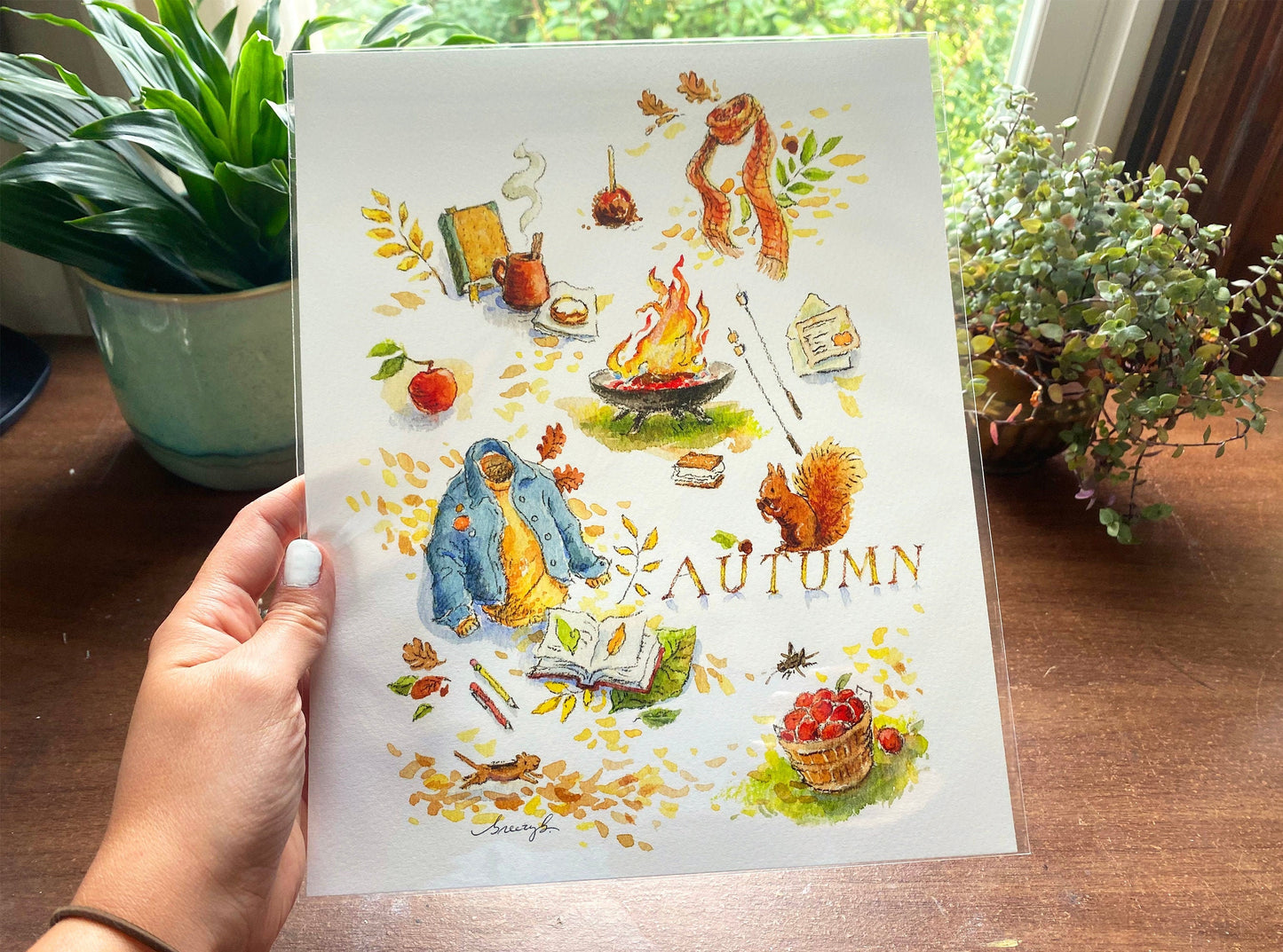 My Favorite Things of Autumn, Fall Montage Art Print
